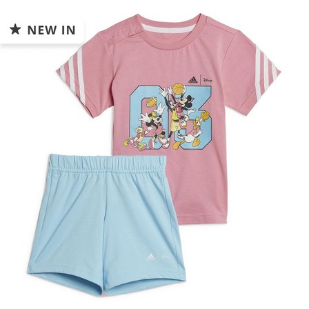 adidas - Unisex Kids Disney Mickey Mouse Summer Set, Pink